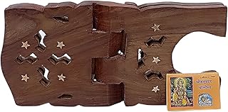Wooden Hanuman chalisa Book Stand, Stand for Reading, bhagwat Geeta Stand, ramayan Stand Pooja Stand Wood Book Stand Hanuman chalisa in Hindi Original Book with Stand (10 inch)-picture-21
