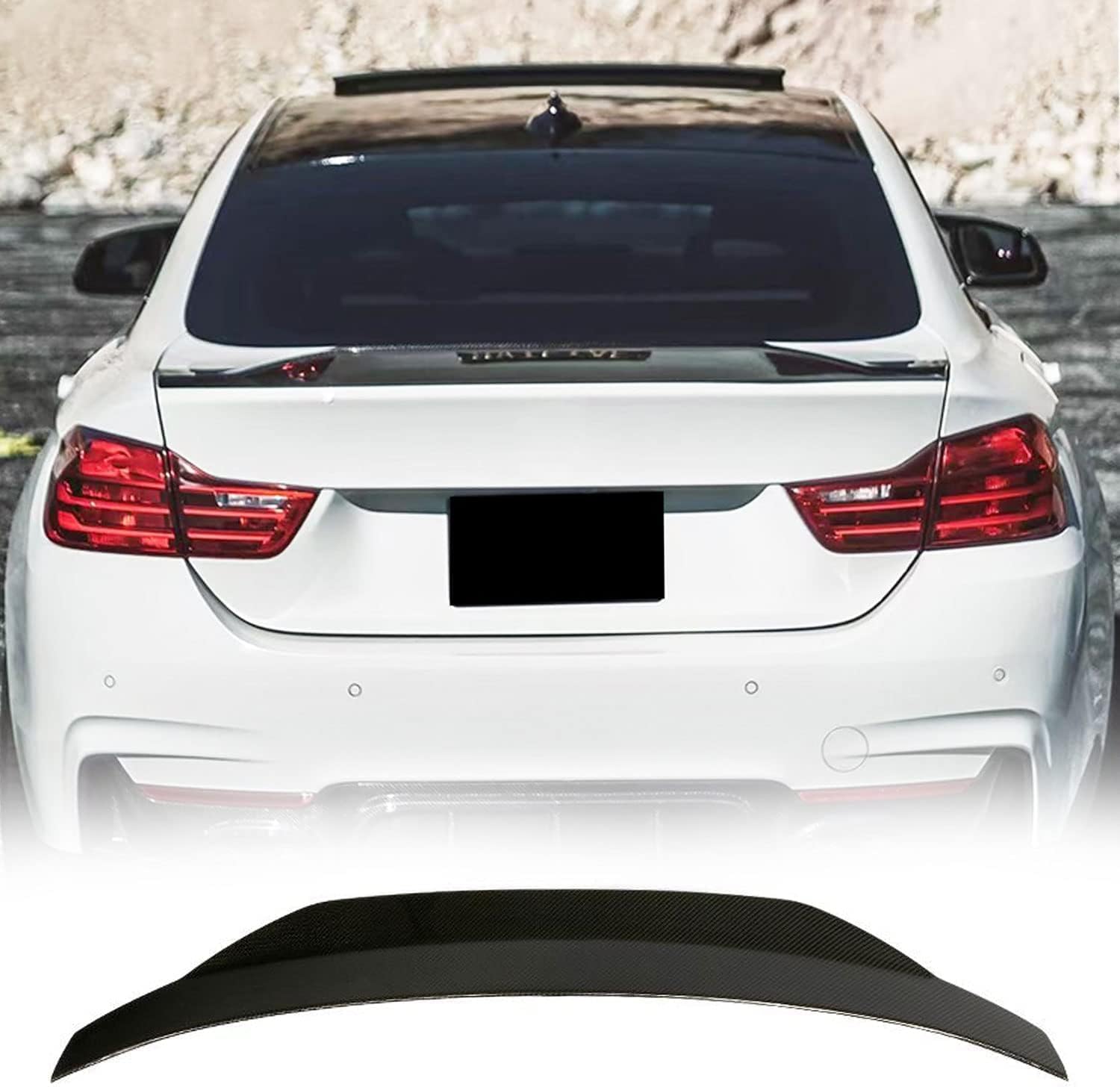 Spoiler Arrière Pour BMW Série 4 F36 4 Portes 2014-2019 - Aileron Coffre, Installation Adhésive, Design Sportif