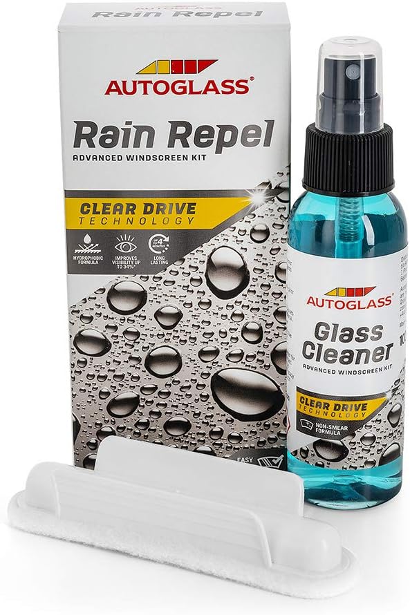 Autoglass Rain Repel Complete Kit | Rain Repellent for Car Windscreens | Lasts 4 x Longer | Increases Visibility in the Rain