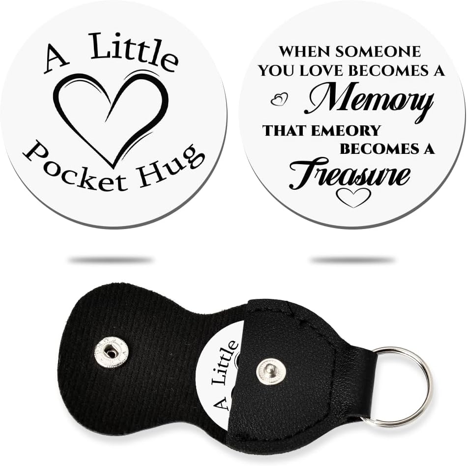 Pocket Hug Token Inspirational Gifts for Men Keychain for