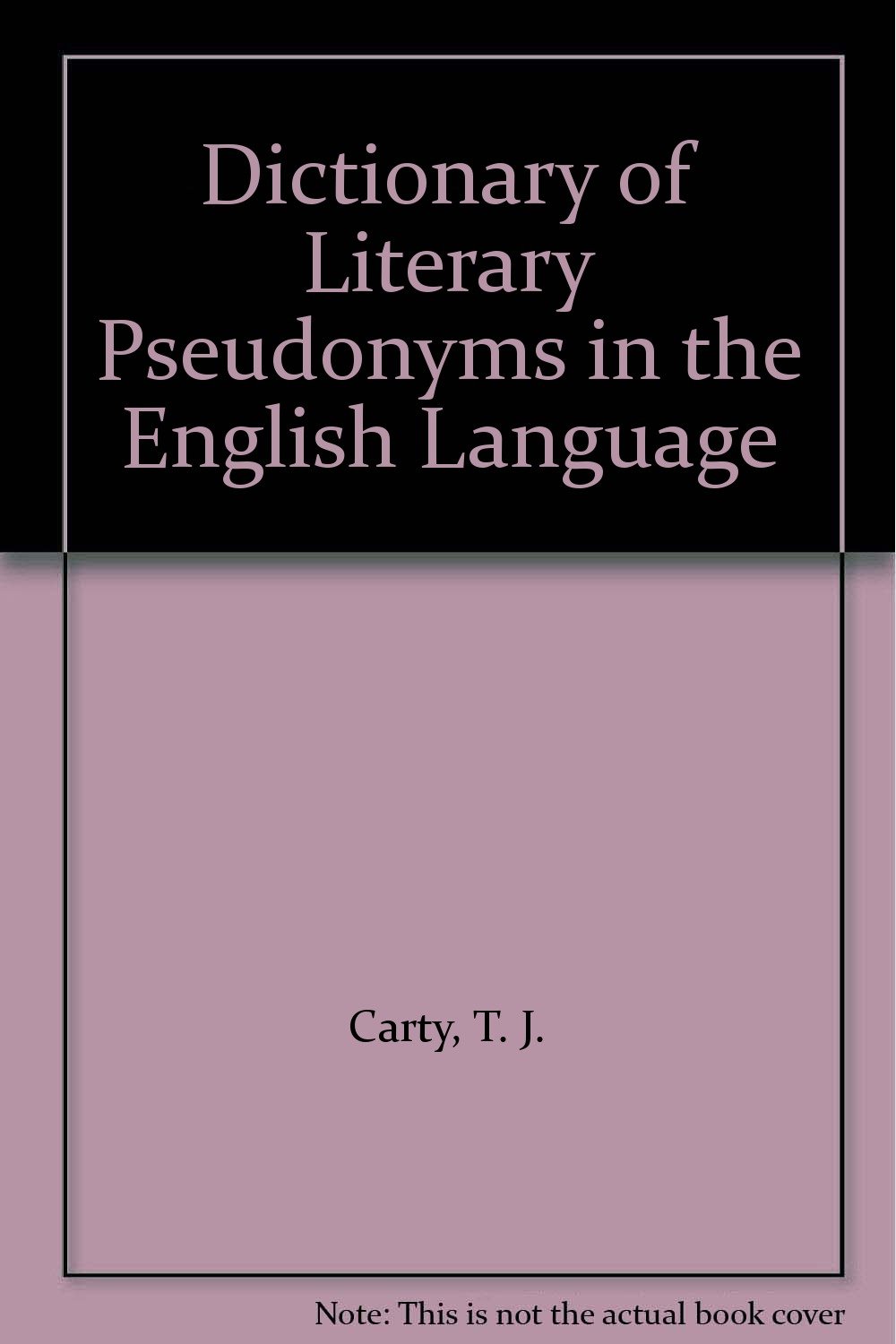 Buy Dictionary of Literary Pseudonyms in the English Language — BookShops.in