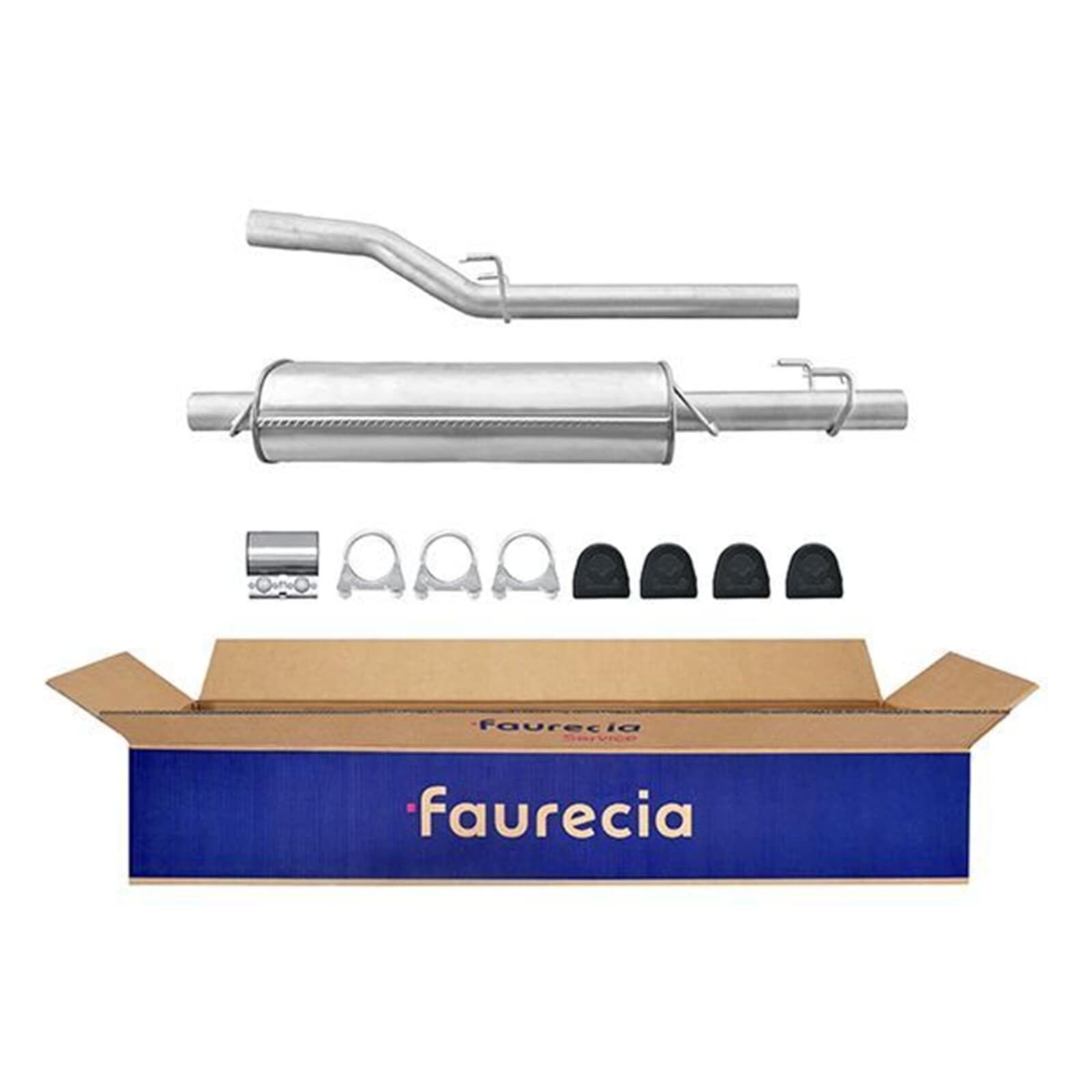 HELLA 8LD 366 033-391 Endschalldämpfer - Easy2Fit® Kit - hinten - zweiteilig - Set mit Anbauteilen | 8LD 366 033-391 passend für Sprinter |