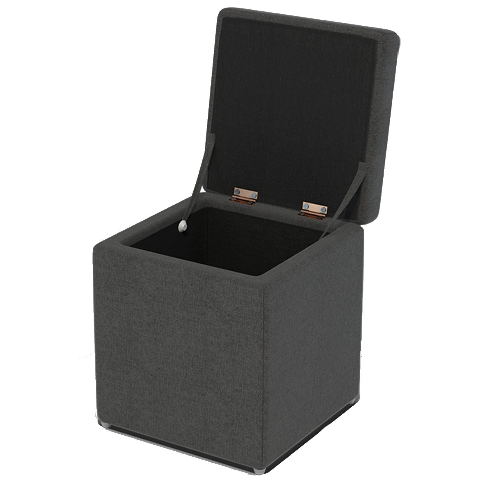 Tabouret de rangement robuste au design soigné en lin