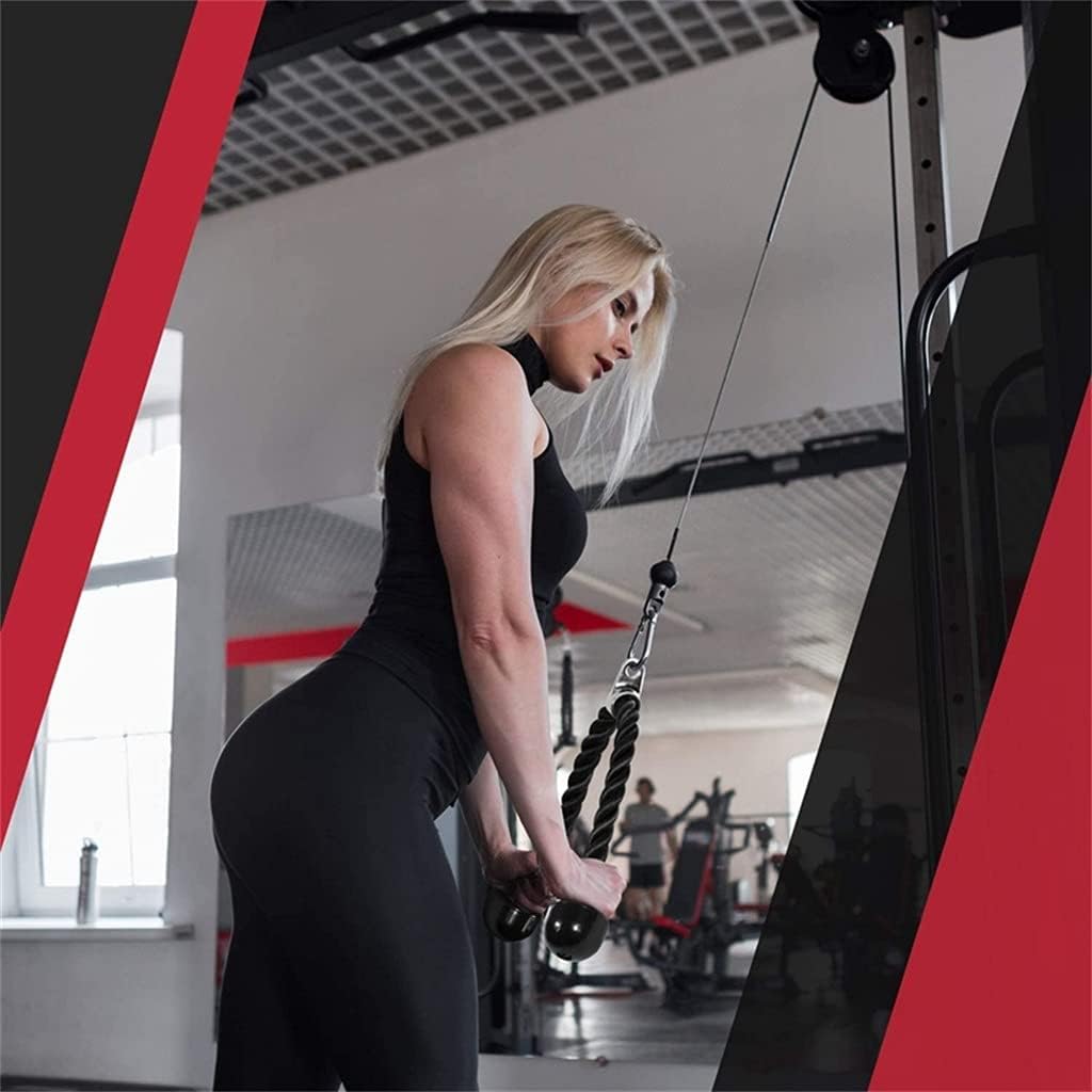 N/A プレスダウンケーブルアタッチメントセット、ジム用ケーブルマシンアタッチメント、ホームジムプルダウンシステムアクセサリー (C