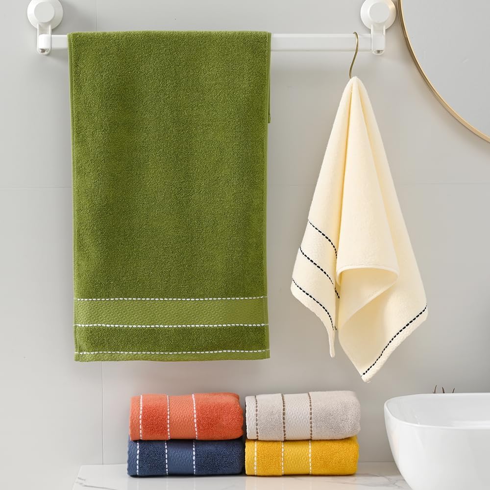 White Hand Towel Set of 2 Ultra Absorbent 100% Cotton Towels Super Soft Lightweight Decorative Bath Hand Towels for Bathroom Kitchen 13 x 29 Inch - Image 6