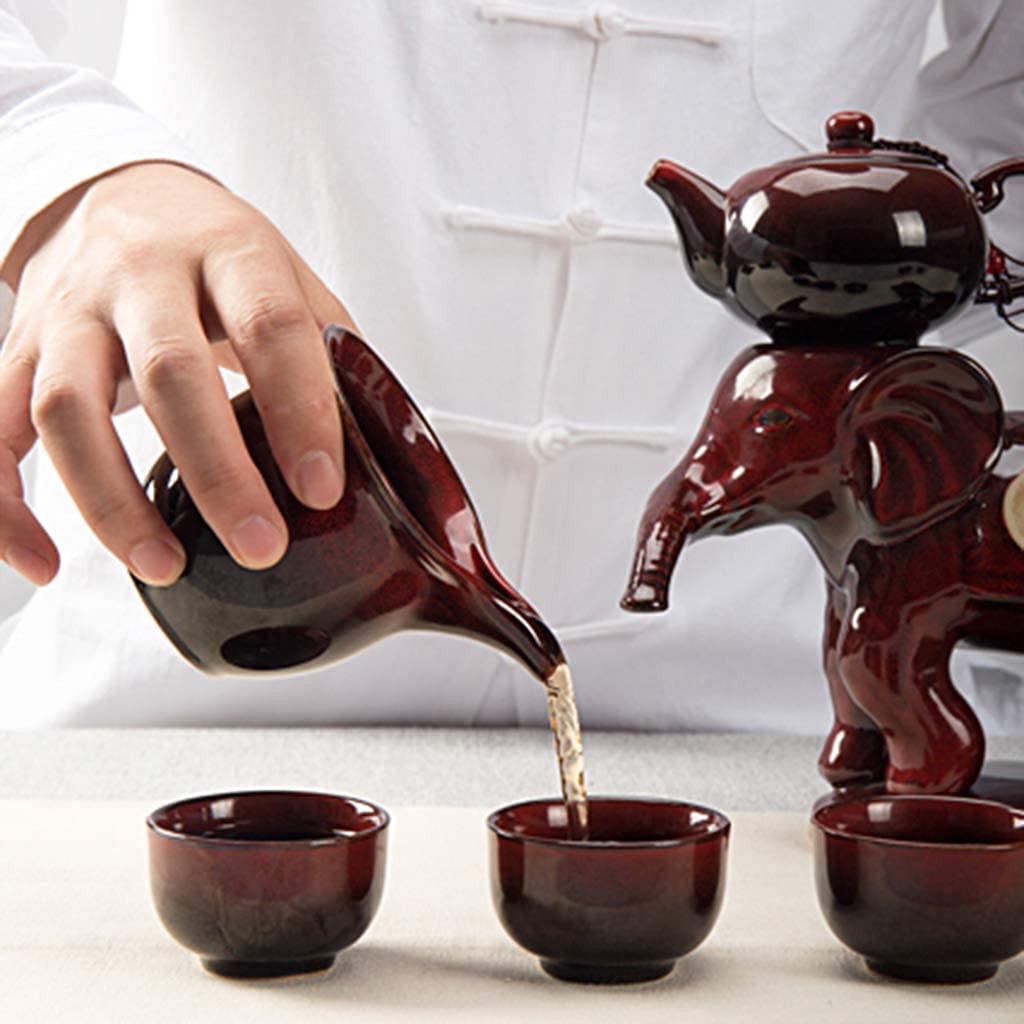 Set da tè Set da tè Home Kung Fu Set da tè Teiera Semi-Automatica in Ceramica(