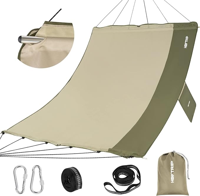 HEYTRIP Camping Hammocks, 2 Person Hammock with Detachable