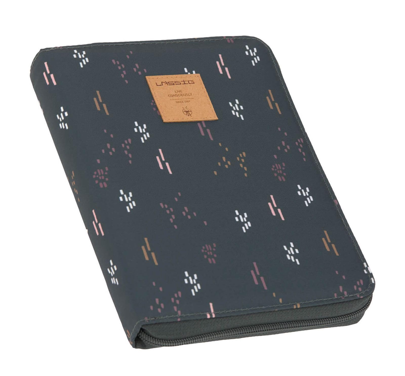 LÄSSIG Mum's Document Pouch for Ultrasound pictures documents and cards/ Blobs forest