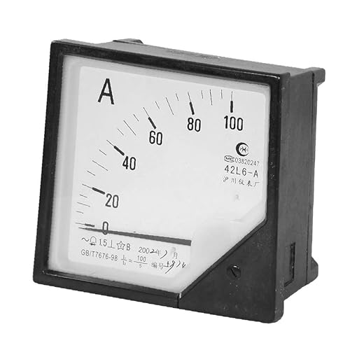 X-DREE 42L6 Model Square Ampere Meter Gauge Black AC 0-100A(Calibro del misuratore di amperometro quadrato modello 42L6 AC 0-100A