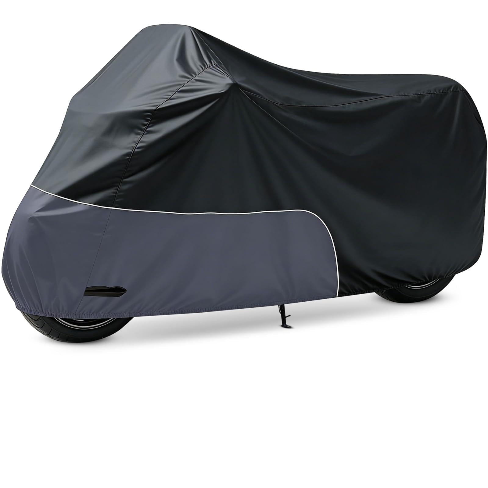 Motorcycle Cover 300D Heavy Duty Waterproof 96 Inch, Grey
