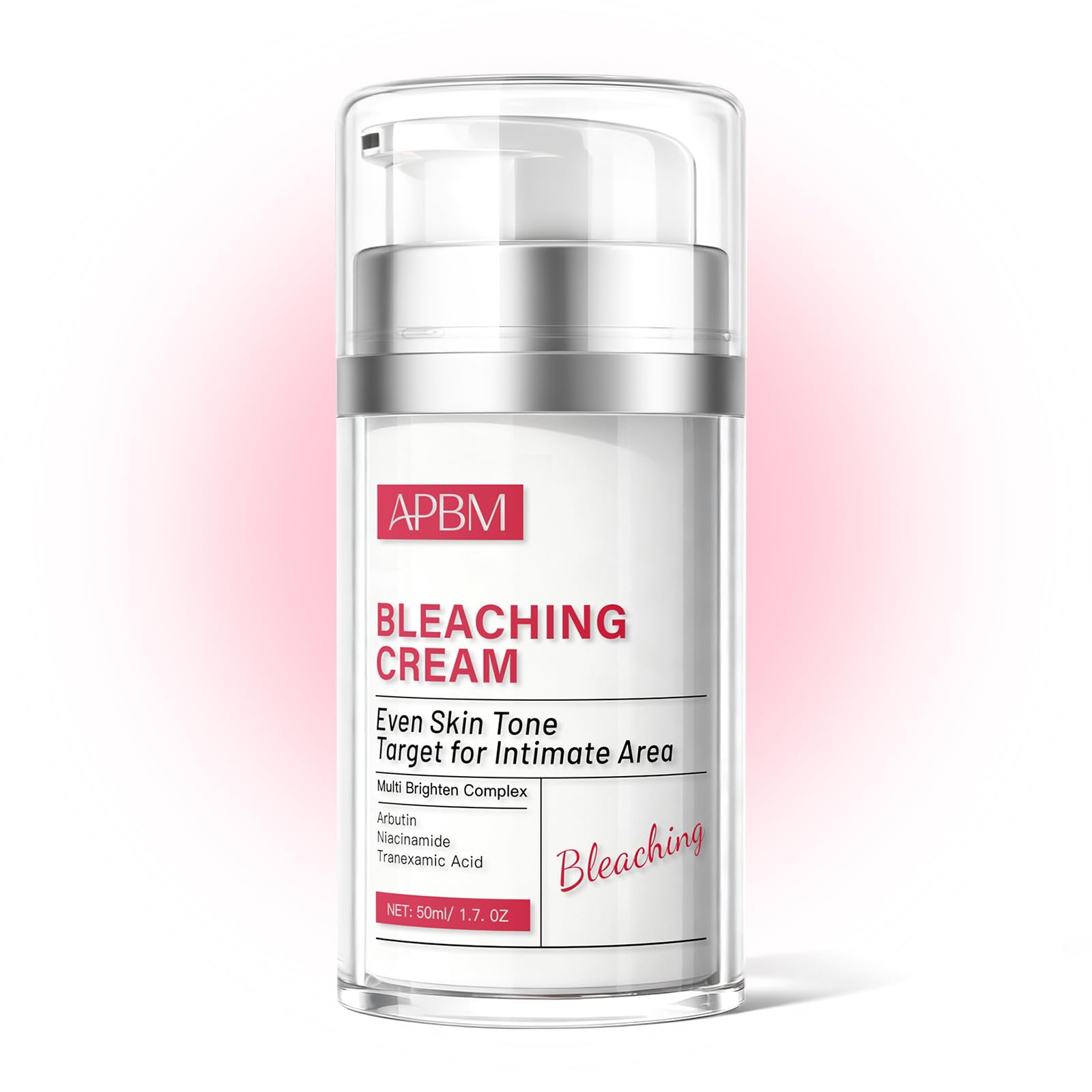 APBM Skin Lightening Cream for Intimate Area with Niacinamide, Arbutin, Tranexamic Acid and Vitamin C, Even Skin Tone for Body, Underarm, Knees, Elbows, Inner Thigh, Bikini Areas, 1.7 fl.oz