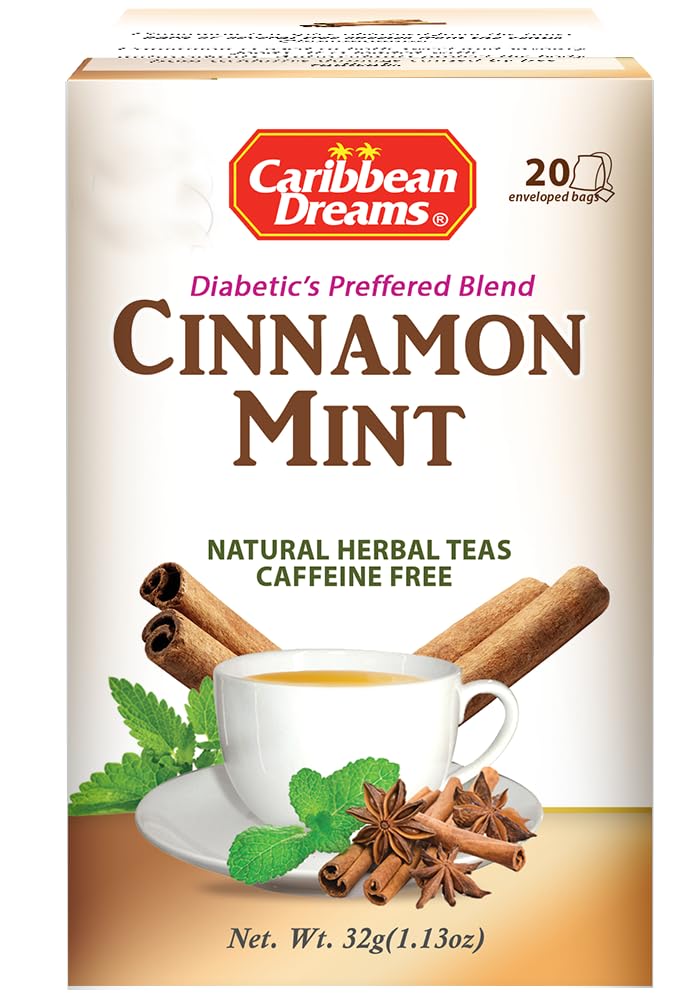 Amazon.com : Caribbean Dreams Cinnamon Mint Tea, 20 Tea Bags