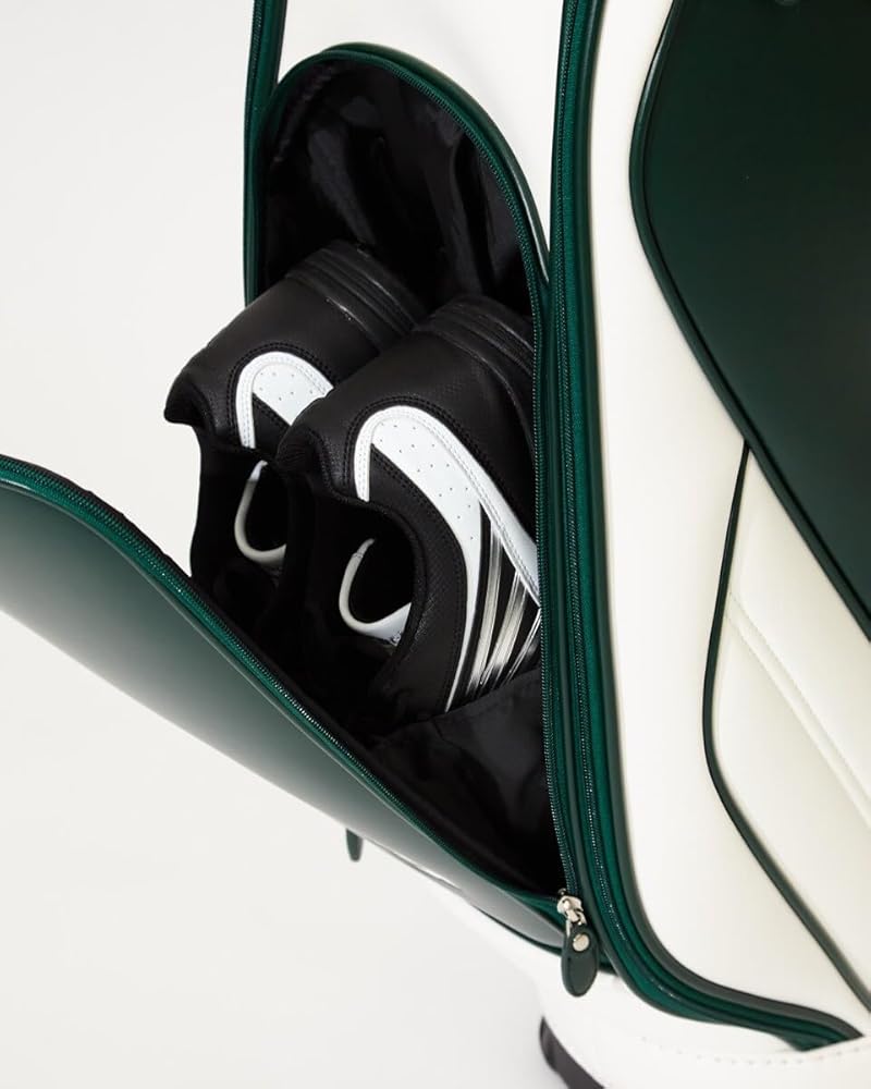 Amazon | [ジービーゴルフ] GBG キャディーバッグ ホワイト×グリーン