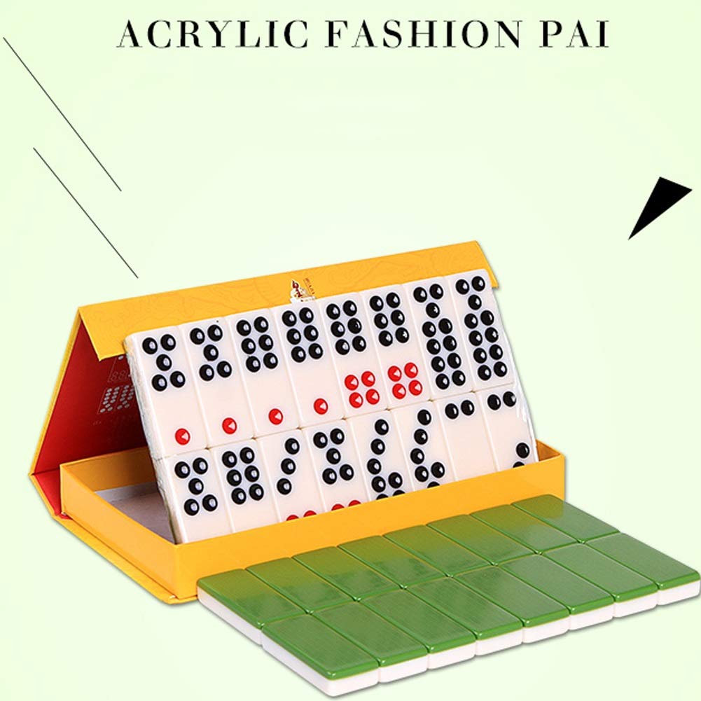 FAXIOAWA Szachy Szachy Zestaw Pai Gow, Chiny Pai Gow Casino Gra Impreza, Pai Gow Duże Dorosłe Domowe Karty Do Ręczenia Ręki, 32 Arkusze Deska