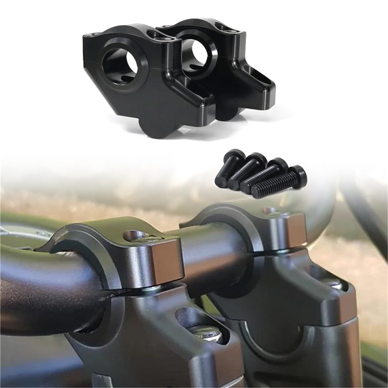 per Royal per Enfield Himalayan 2016-2023 Scram 411 2022-2024 Hunter 350 2022-2024 22mm 7/8" Riser Manubrio Estensione Back Moved Riser