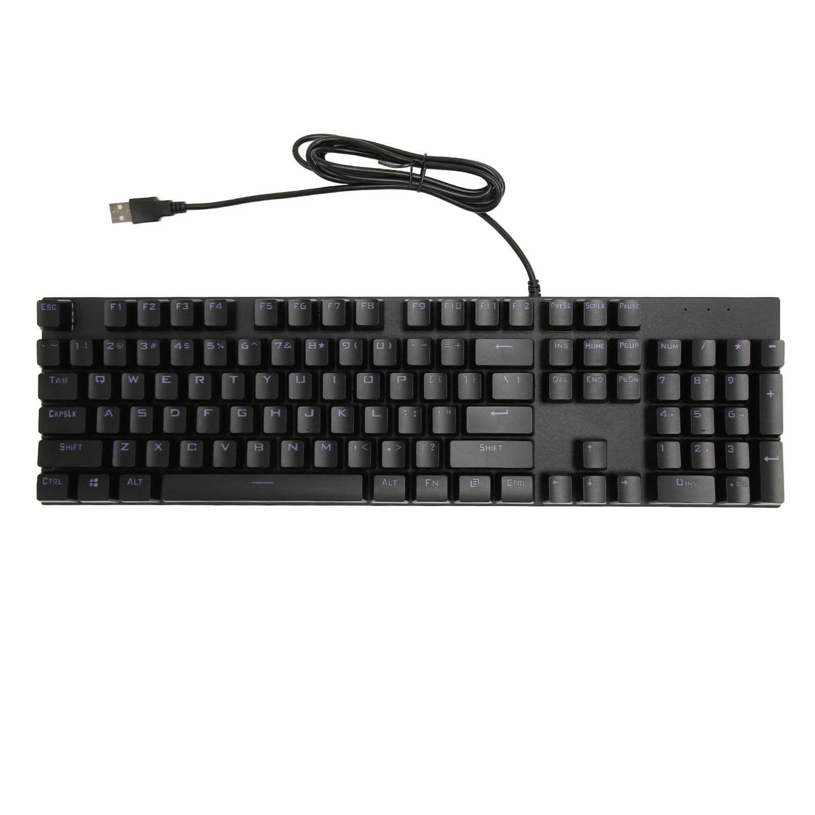 Amazon | 有線コンピュータキーボード、コンパクト104キーフルサイズ