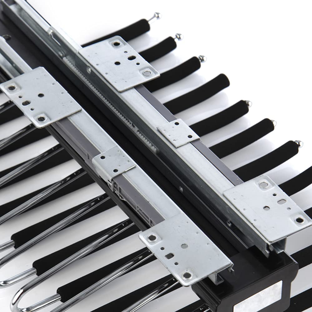 Space-Saving Extendable Pants Hangers - Multi-Function Closet Organizer Rack for Jeans, Trousers, Ties, and Scarves - Pull-Out Hanging Rail for Efficient Storage