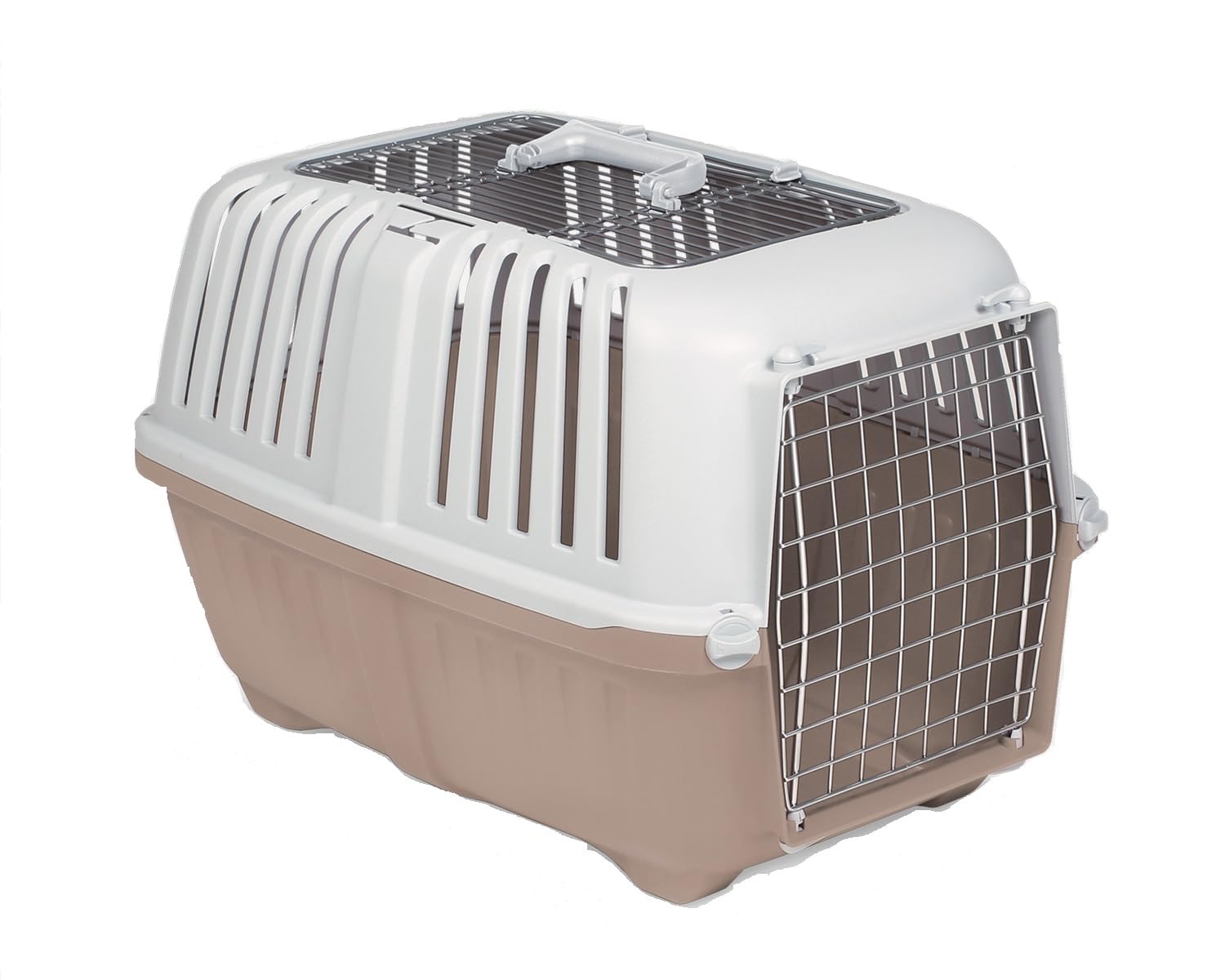 Trasportino pratiko 3 metal open per Cani e Gatti da Viaggio Trasporto 58,5x35,5x40h