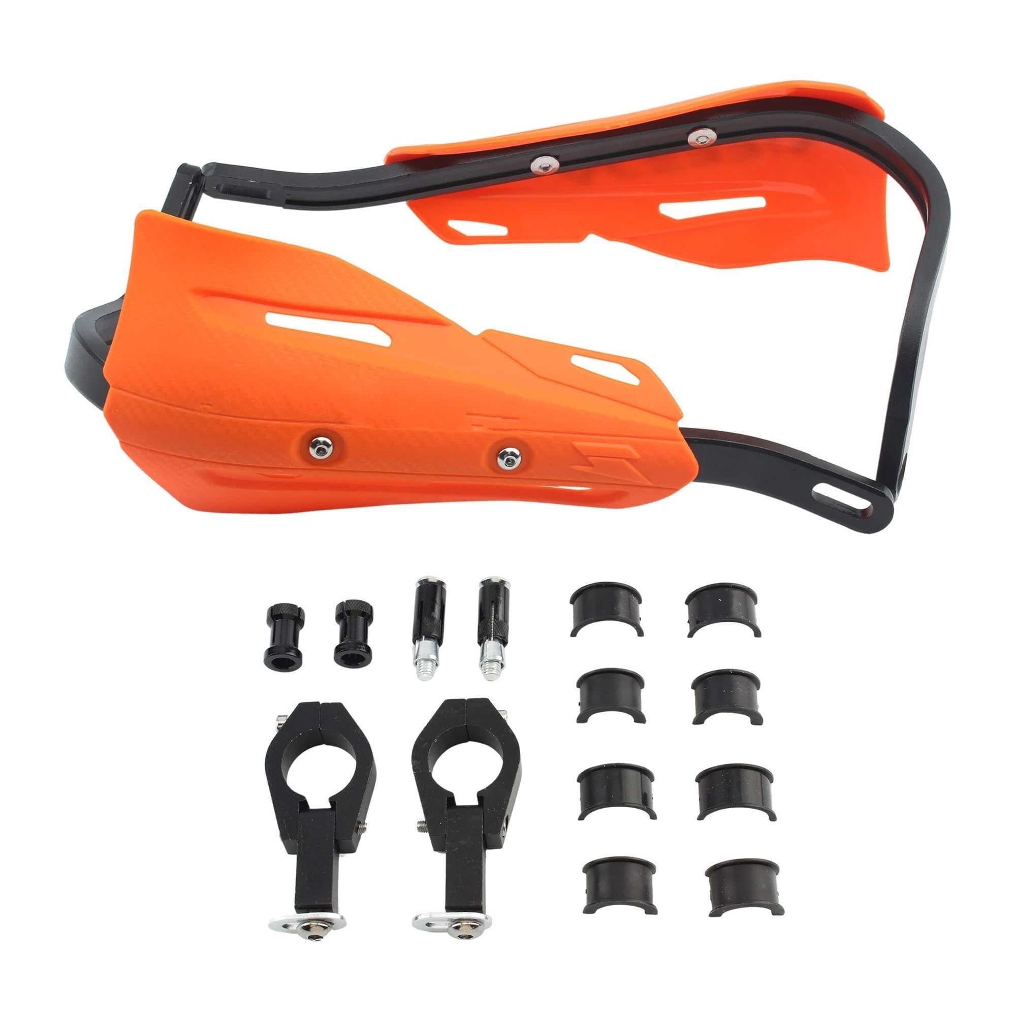 Garde-main moto orange pour protéger vos leviers de guidon 22 28mm - 3