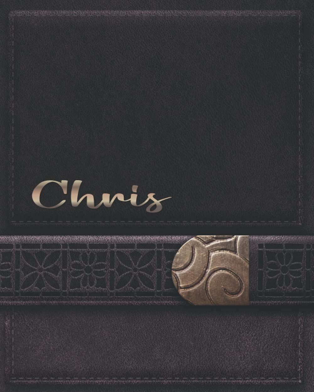 CHRIS JOURNAL GIFTS: Novelty Personalized Present With Customized Name On The Cover (Chris Notebook)