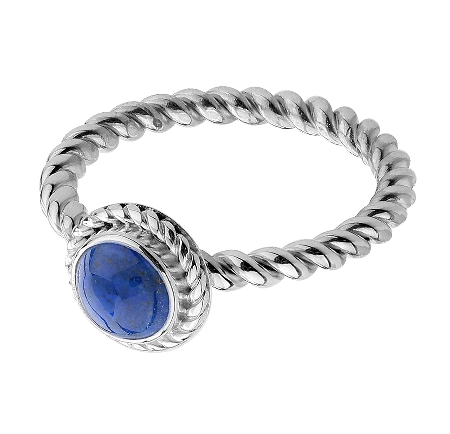 Nenalina Mujer plata Lapis Lazuli Anillos