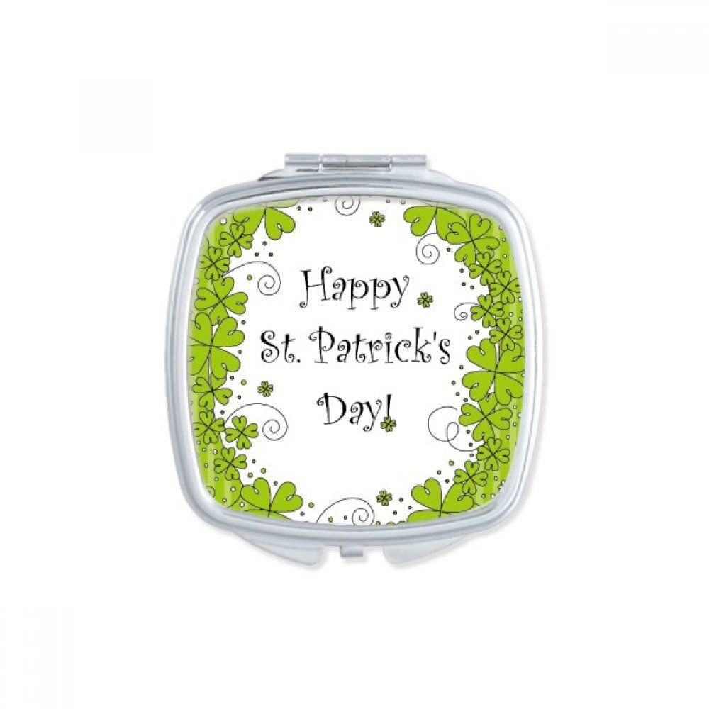 Miroir de poche trèfle à quatre feuilles mignon petit cadeau multicolore pour femme et fille