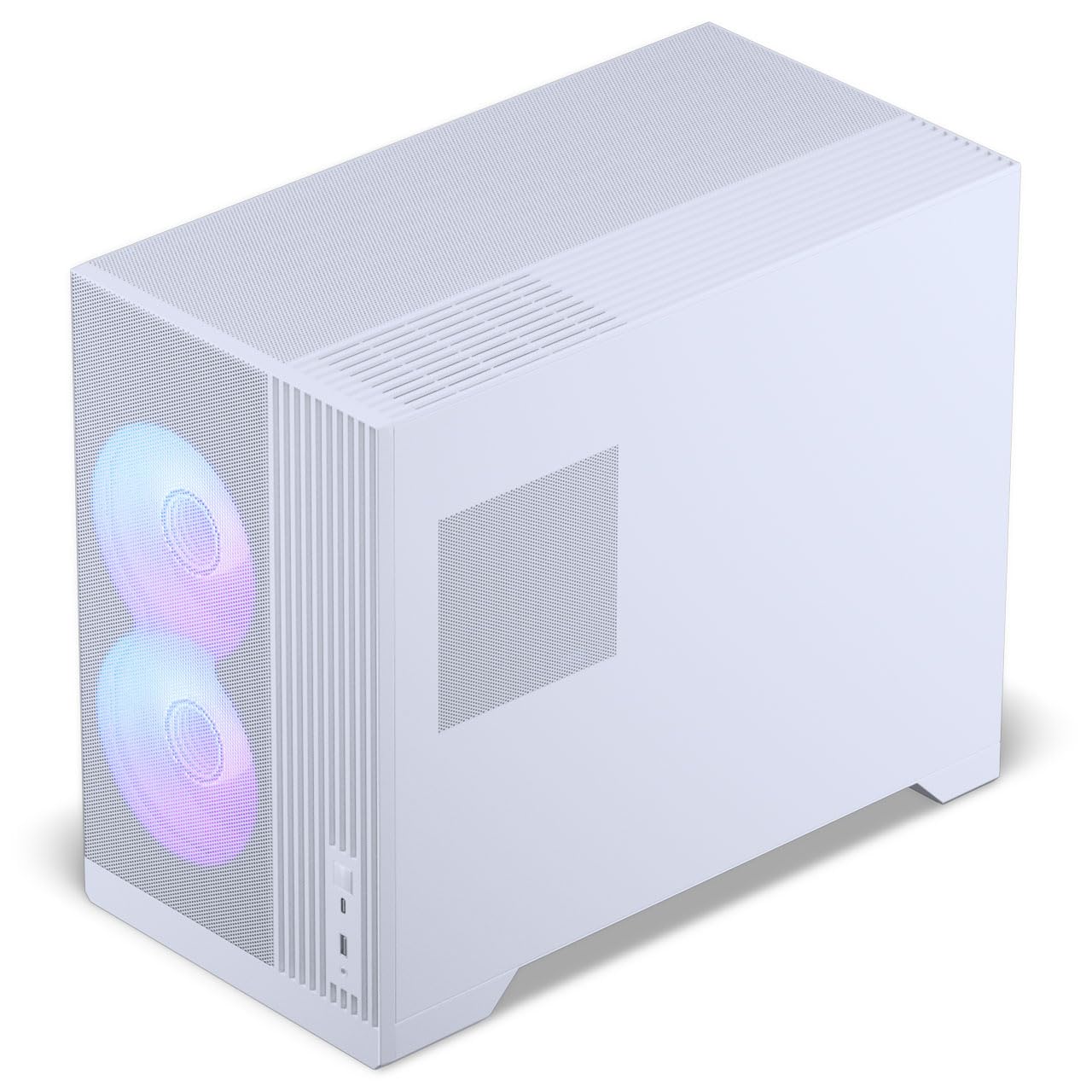 Phanteks XT M3 Caja PC Mini Torre Blanco - Caja Micro-ATX Compacta con Vidrio Templado, Soporte para Radiador de 360 mm y Tarjetas Gráficas de 430 mm - Sin Ventilador