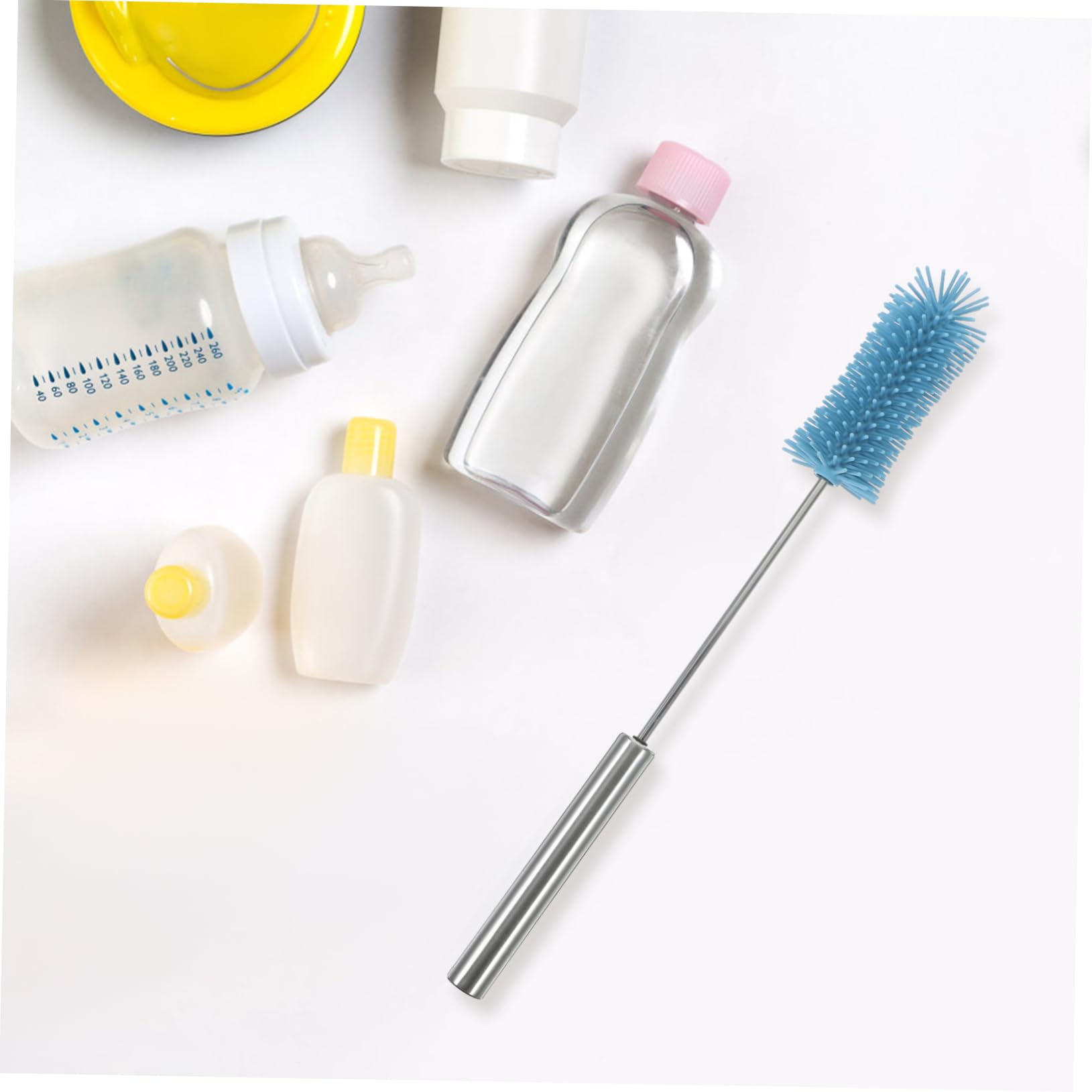ULDIGI Silicone Cleaning Brush Bottle Cleaner Cup Brush Kettle Cleaner Scrubbing Brush Water Bottle Scrubber Sports Bottle Brush Water Bottle Cleaning Brush Water Bottles Stainless Steel