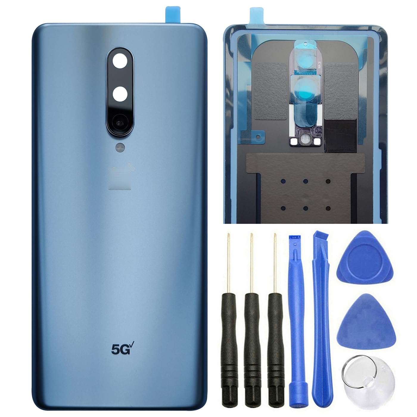 Ubrokeifixit for OnePlus 8 Rear Panel Back Glass Door Cover Replacement for OnePlus 8 6.55