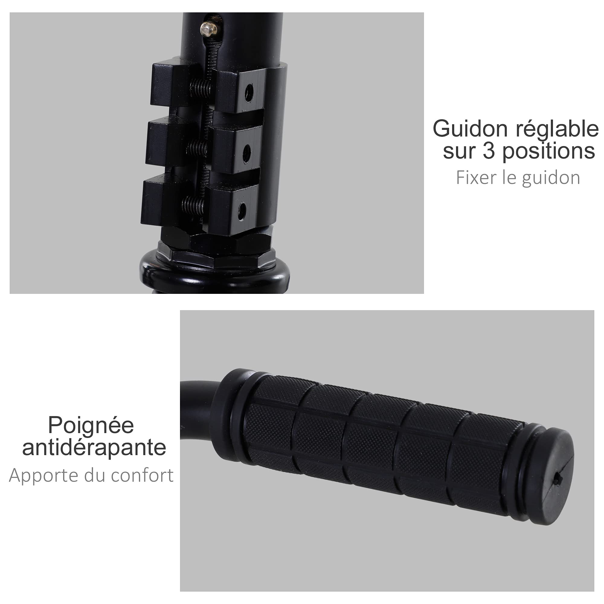 Trottinette Patinette Freestyle Freinage Friction Arrière Aluminium Noir | nan