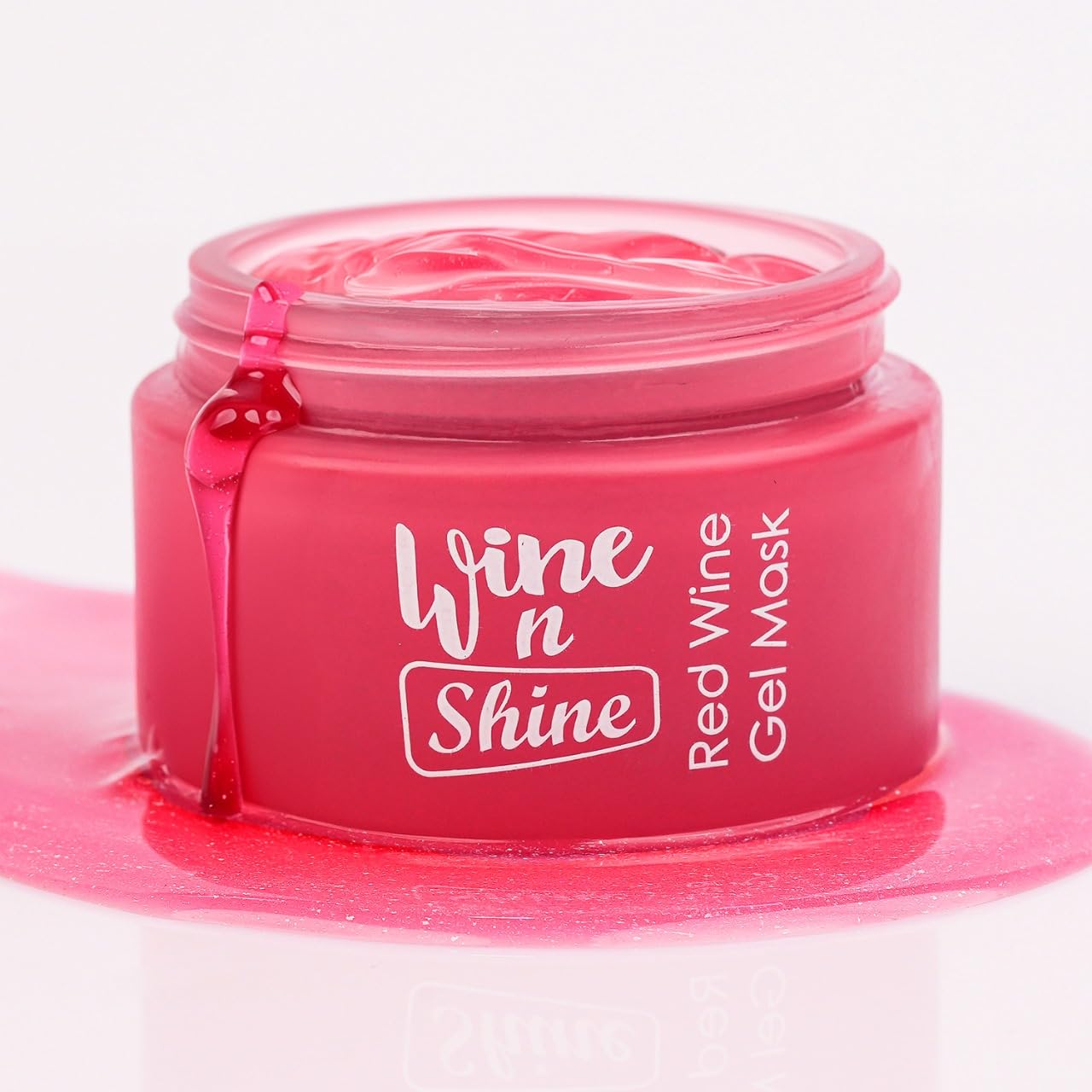 7in1 Red Wine Gel Face Mask for Glowing Skin & De-Tan | Mask for Open Pores Tightening & Dark Spots Removal | 2% Kojic Acid & Real Wine Extract | All Skin Type | 50gm