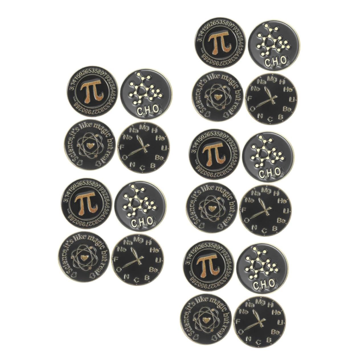 Holibanna Perno Estetico Per Giacche Pin Di Risvolto Spille E Spille Da Donna Pin Per I Vestiti Spilla Simbolo Della Scienza Spille Smaltate Creative Perni Lega Black