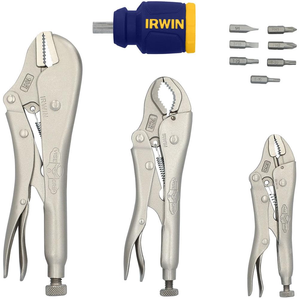 2077703 Vise-Grip Fast Release Locking Pliers Set With Free 8-In-1 Multi-Tool, 3-Piece, One Size