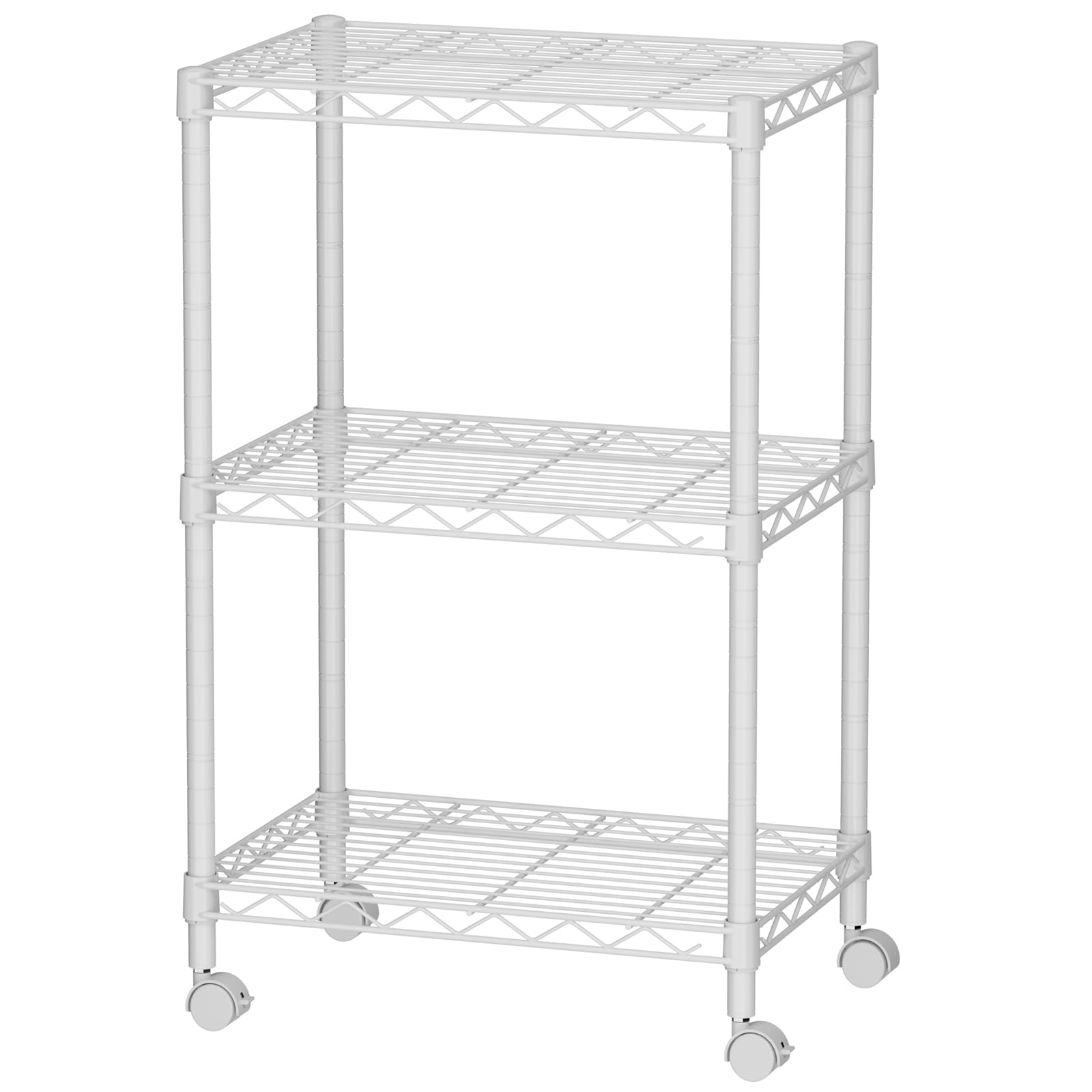 SINGAYE 3 Small Wire Shelves Kitchen Pantry Close Home Organizers and Storage Bathroom Shelf Laundry Room Organization Adjustable Book Metal Garage Shelving Unit