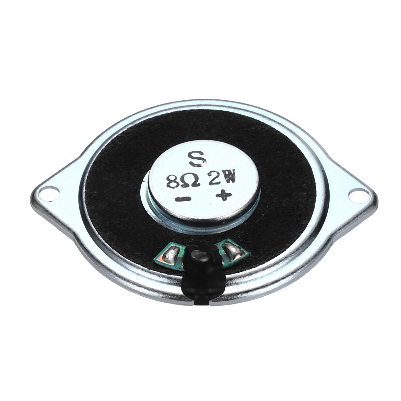 uxcell 2 Pcs 2W 8 Ohm Small Speakers Metal Ear Shell Internal Micro Magnet Speaker for Mini Speakers DVD EVD Multimedia Mobile Portable Advertising Machine