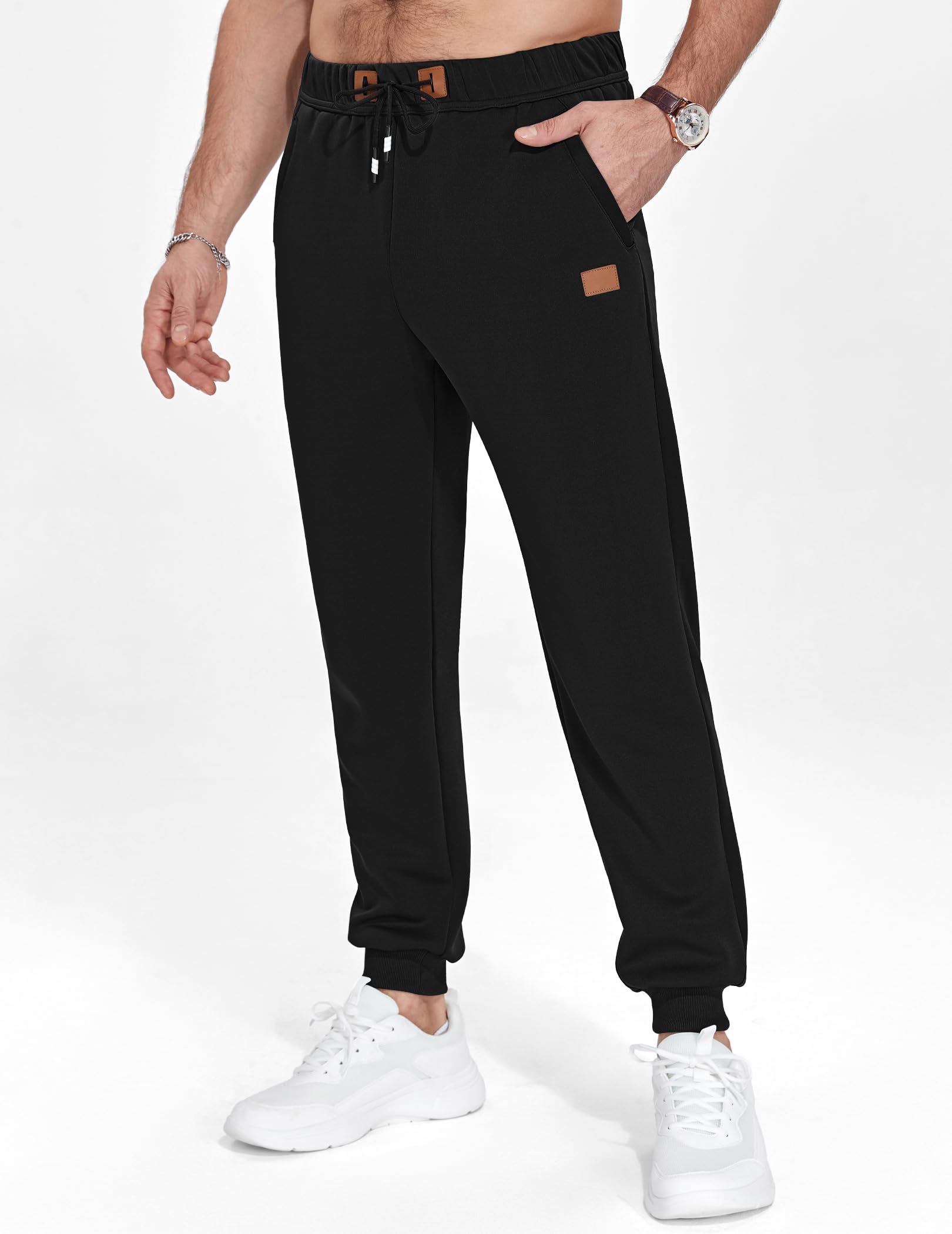 TARAINYA Jogginghose Herren Zipper Baumwolle Sweatpants Jogginghosen Jogger Trainingshose mit Taschen