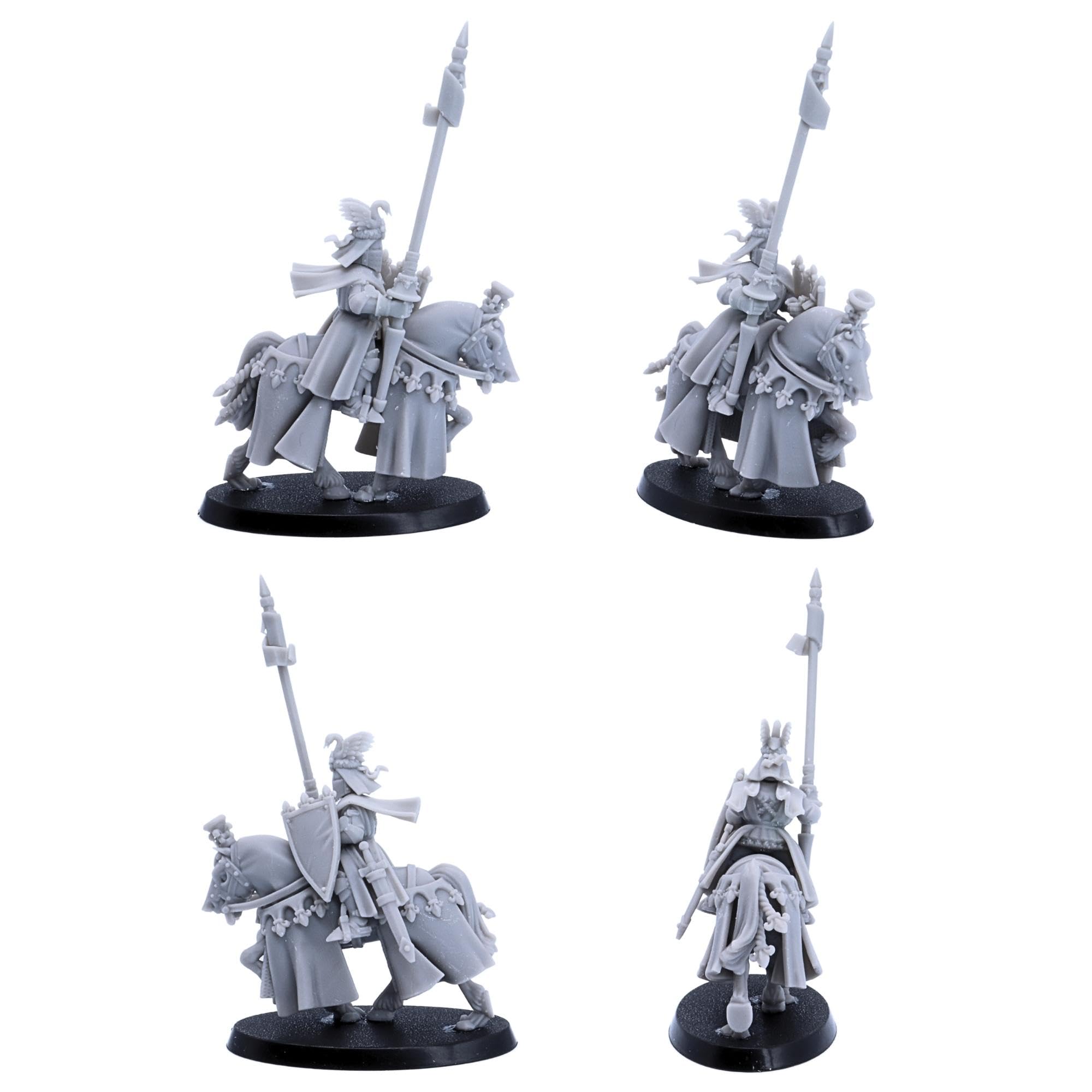 Medieval Royal Knights Cavalleria Spearmen, Highlands Miniature Giochi di ruolo storici gioco TTRPG NPC Wargaming