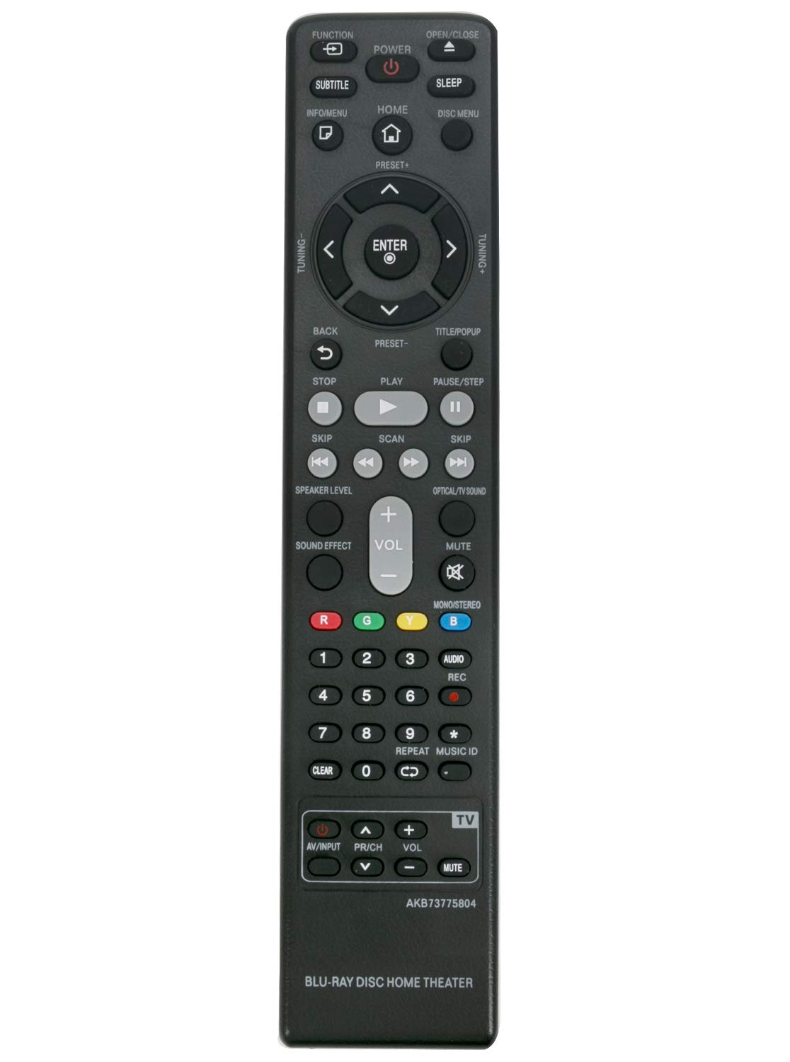 AIDITIYMIAKB73775804 Remote Replace for LG Smart 3D Blu-ray Home Theater S43T1-S S63T2-S S63S3-S S63T1-S S63T1-S/C S63T1-C S63S1-S S63S2-S S63H1-S S63H1-C S63H1-W S63T1-W S43S1-W S43S2-S W3-2 T2