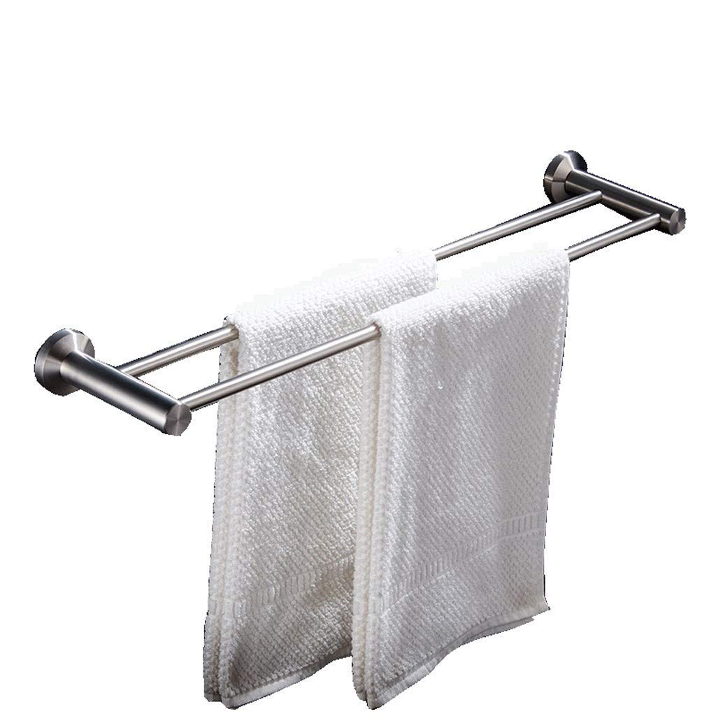 Porte-serviettes double barre de 40cm en acier inoxydable 304 anti-corrosion