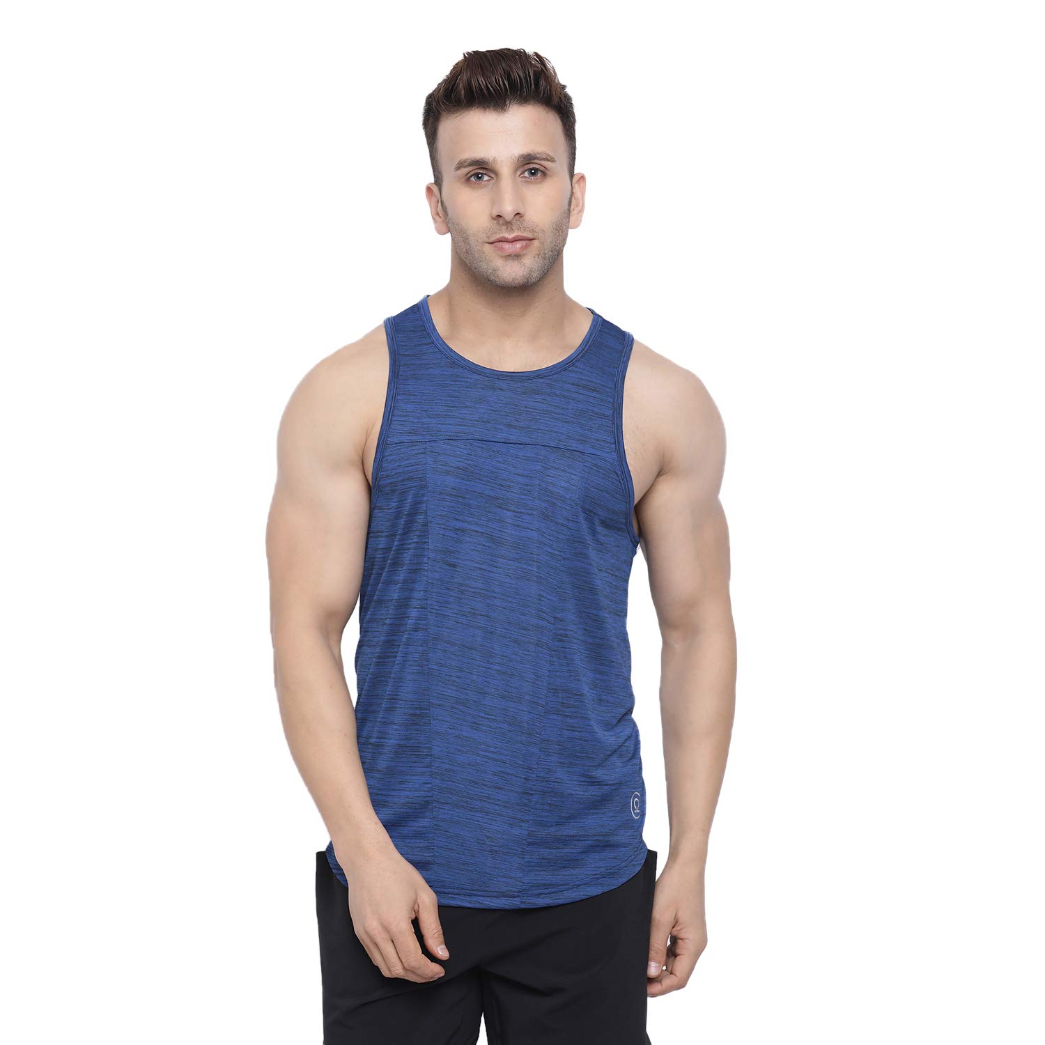 CHKOKKO Tank tops Sleeveless T-shirt for Men Dry Fit Vest Gym Wear Textured Pattern Stylish Round Neck Running Sando for Sports Workout Fitness & Casual or Beach Wear