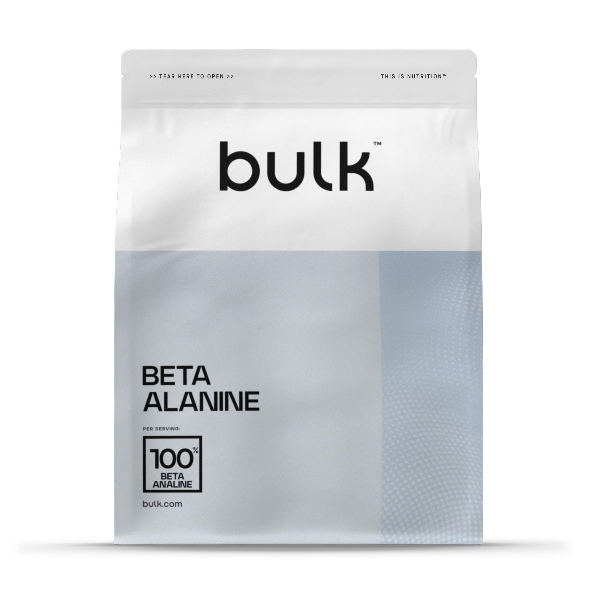 Bulk Beta Alanin Pulver, Aminosäure, 500 g, 125 Portionen, Verpackung Kann Variieren