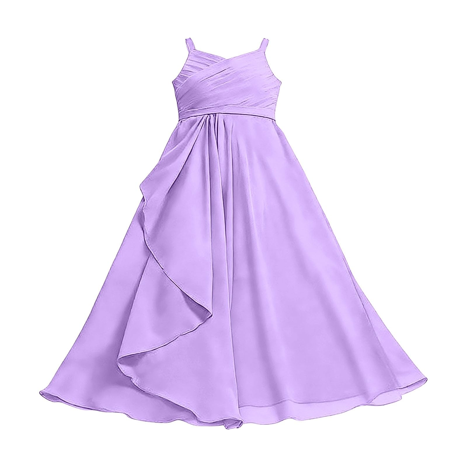 Vestito Ragazza Elegante - Abito Bambina Elegante, Abito Lungo in Chiffon Svolazzante Damigella d'Onore Junior Abito da Sposa Abito da Cerimonia