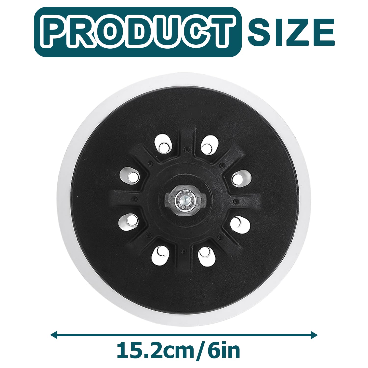 Piatto abrasivo professionale 17 fori Ø 150 mm, piastra abrasiva, piatto rigido compatibile con Festool RO1 RO2E RO150E ES150 ET2 ETS150 LEX150LET/WTS 150/Rotex 150/RO 150 EQ
