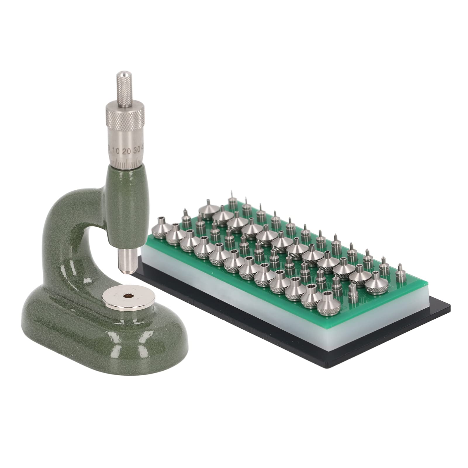 Watch Press Set Aluminum Alloy Watch Case Closer with 48Pcs Jewelry Dies Watchmaker Jewelling Tool