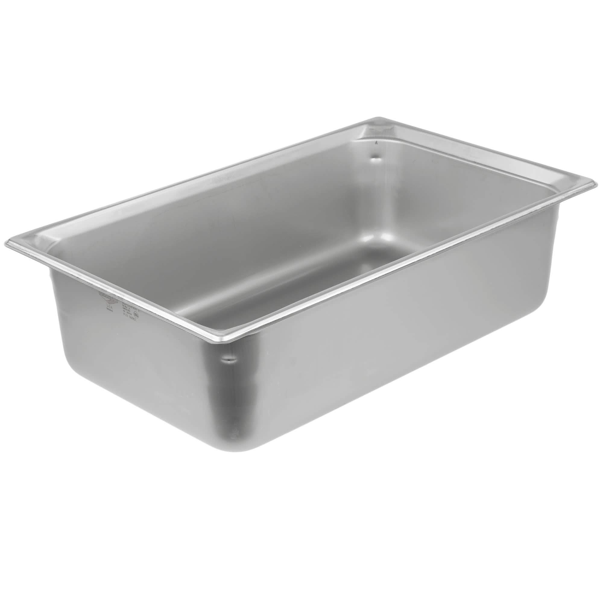 TableTop King 90062 Super Pan 3 Full Size Anti-Jam Stainless Steel Steam Table/Hotel Pan - 6