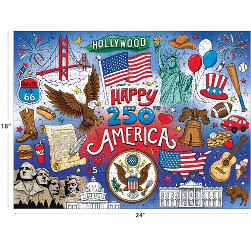 Puzzle Jigsaw Patriótico Americana 9 años a 99 años miniatura 4