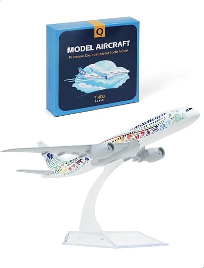 1/400 for Mexico B787 Diecast Metal Plane Model with Display Stand