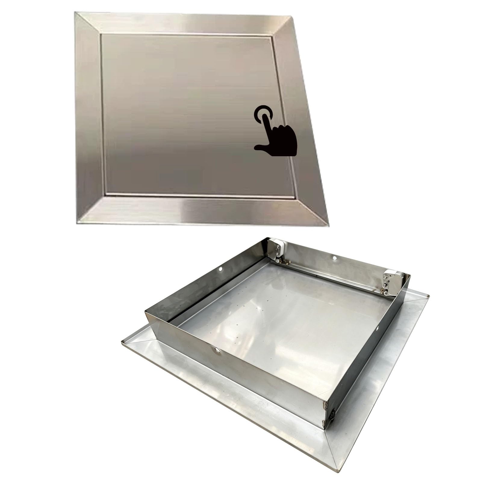 Innovz Click Open/Close Access Panel, 304 Stainless Steel Frame and Panel Attic Inspection Door, Walls & Ceilings Service Hole Cover for Plumbing Wiring(20x20in(51x51cm))