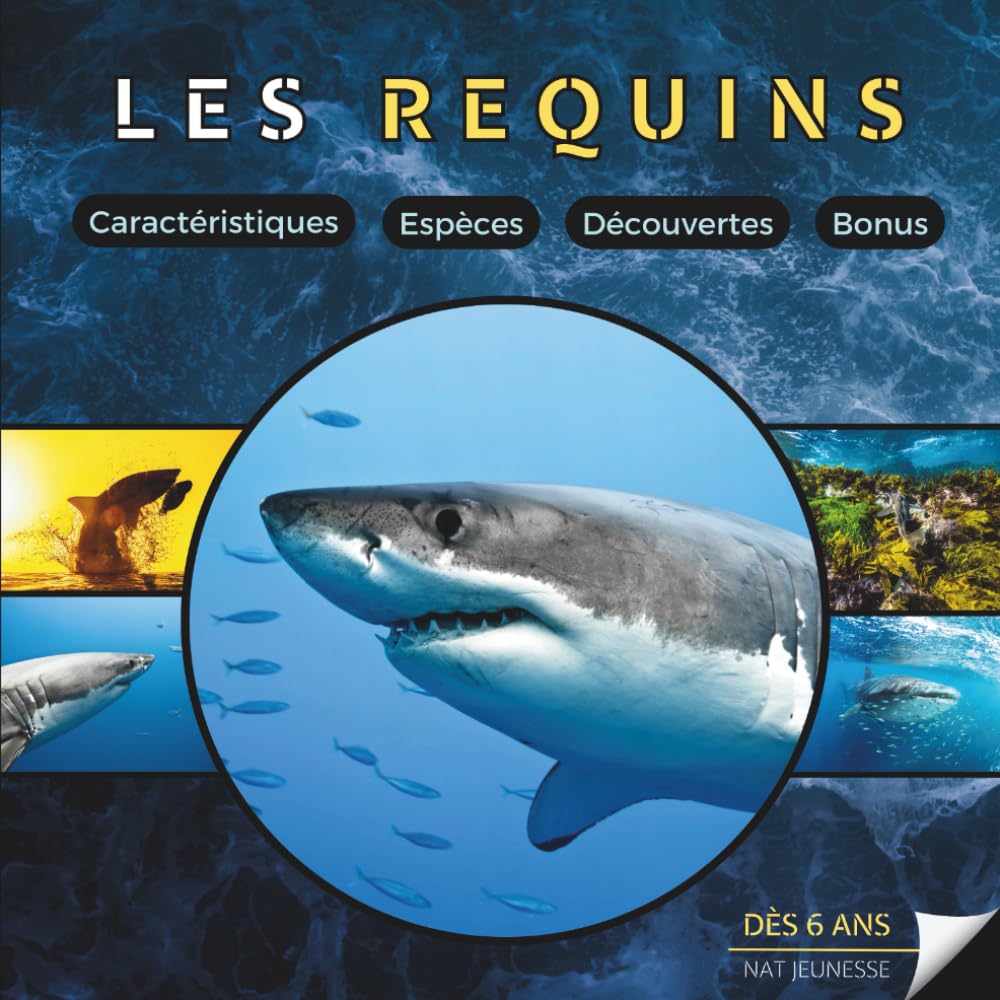 Les Requins: Livre documentaire animalier sur les requins pour les enfants à partir de 6 ans