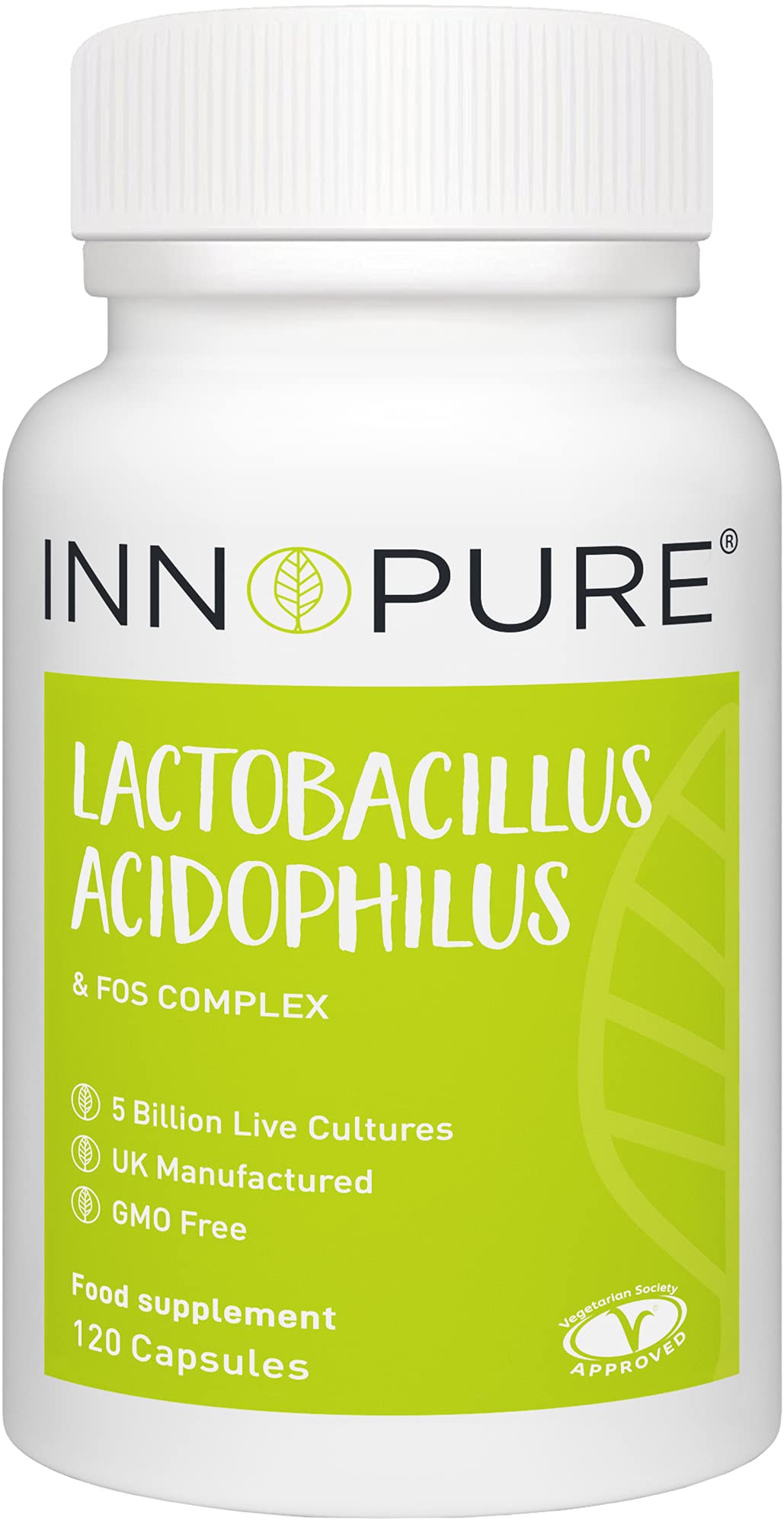 Buy INNOPURE Lactobacillus Acidophilus & Prebiotic 120 Capsules (1